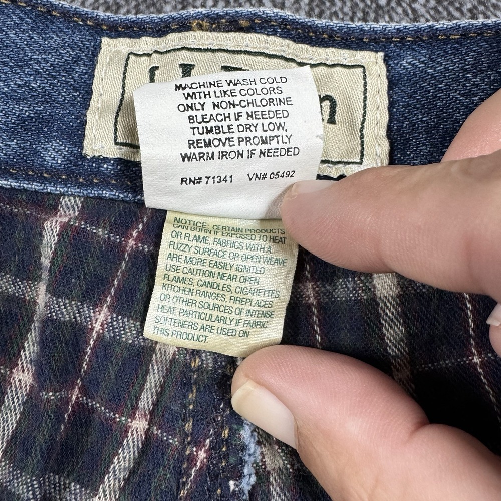 L.L. Bean Men's Classic Fit Flannel Lined Jeans 40x29 Blue‎ Cotton Denim - Picture 5 of 16